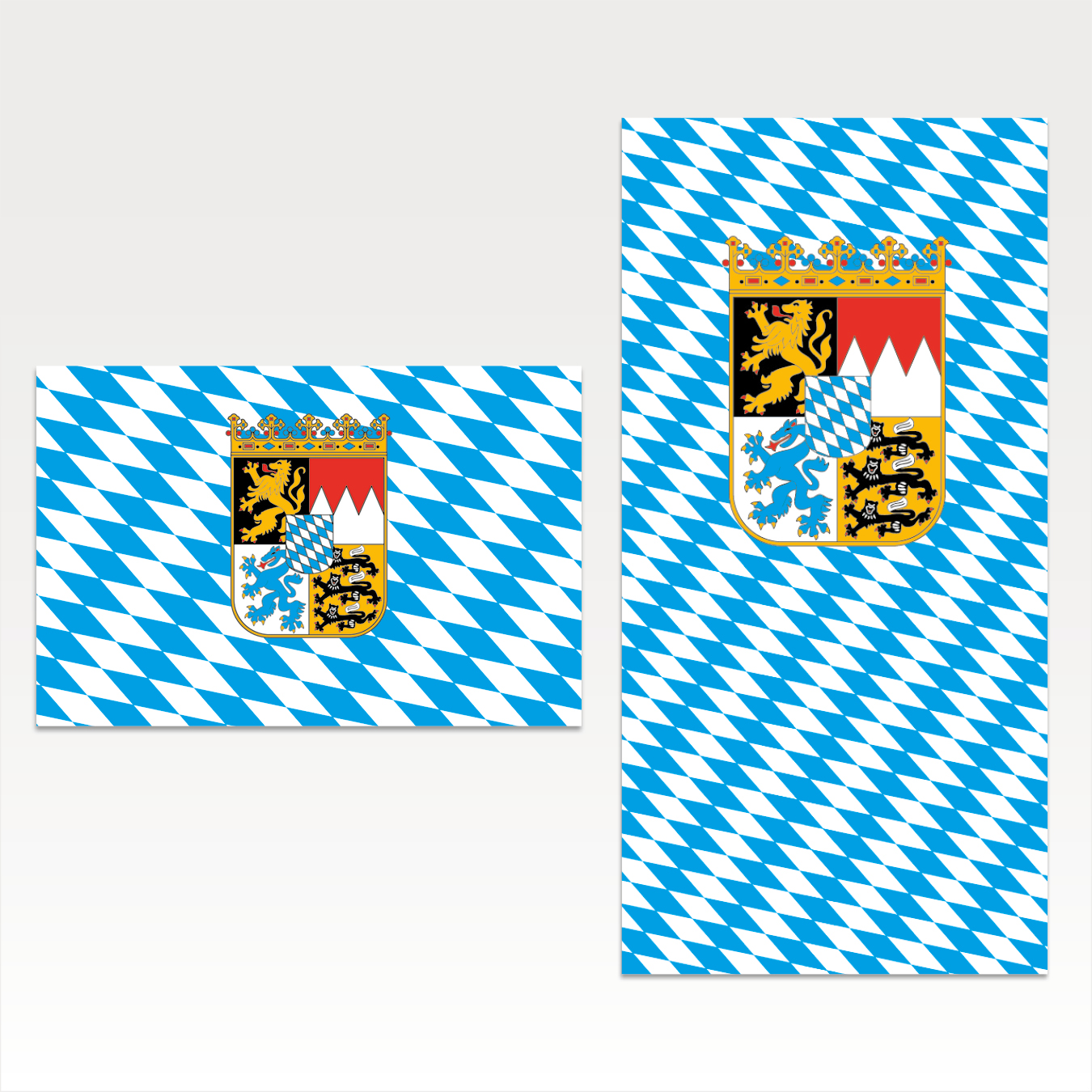 Bayern (Bürgerflagge mit Wappen)